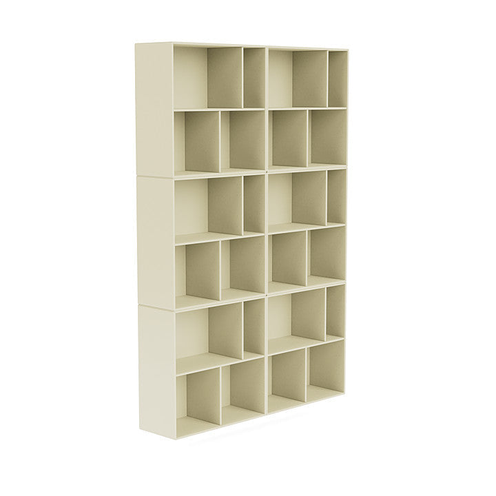 Montana Read Spacious Bookshelf With Suspension Rail, Vanilla White