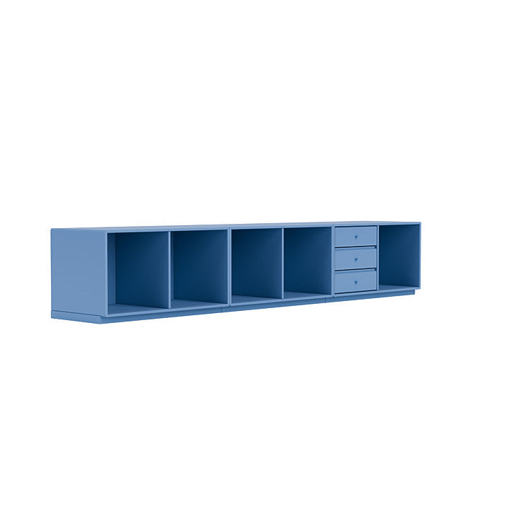 Montana Rest Banc avec du socle de 3 cm, bleu azur