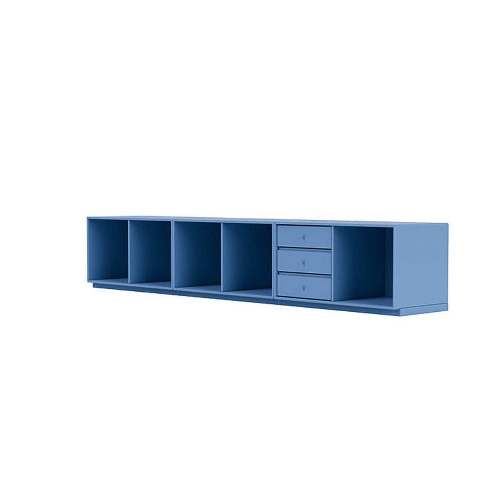 Montana REST -Bank mit 3 cm Sockel, Azurblau