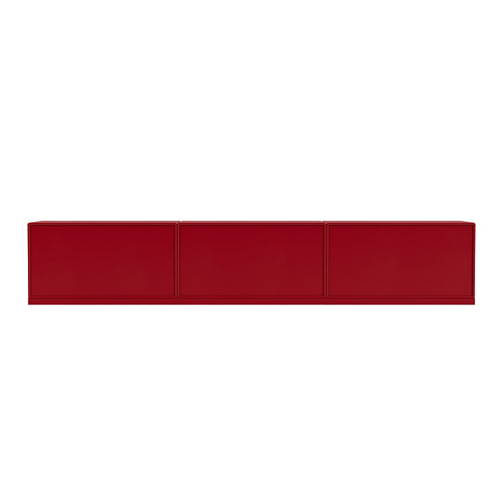 Montana vilbänk med 3 cm sockel, rödbetor röd