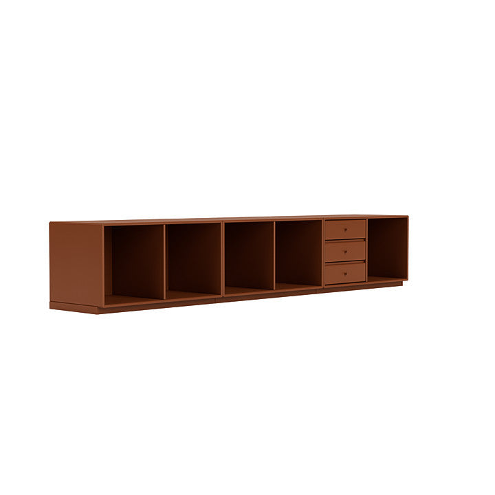 Montana REST -Bank mit 3 cm Sockel, Haselnussbraun