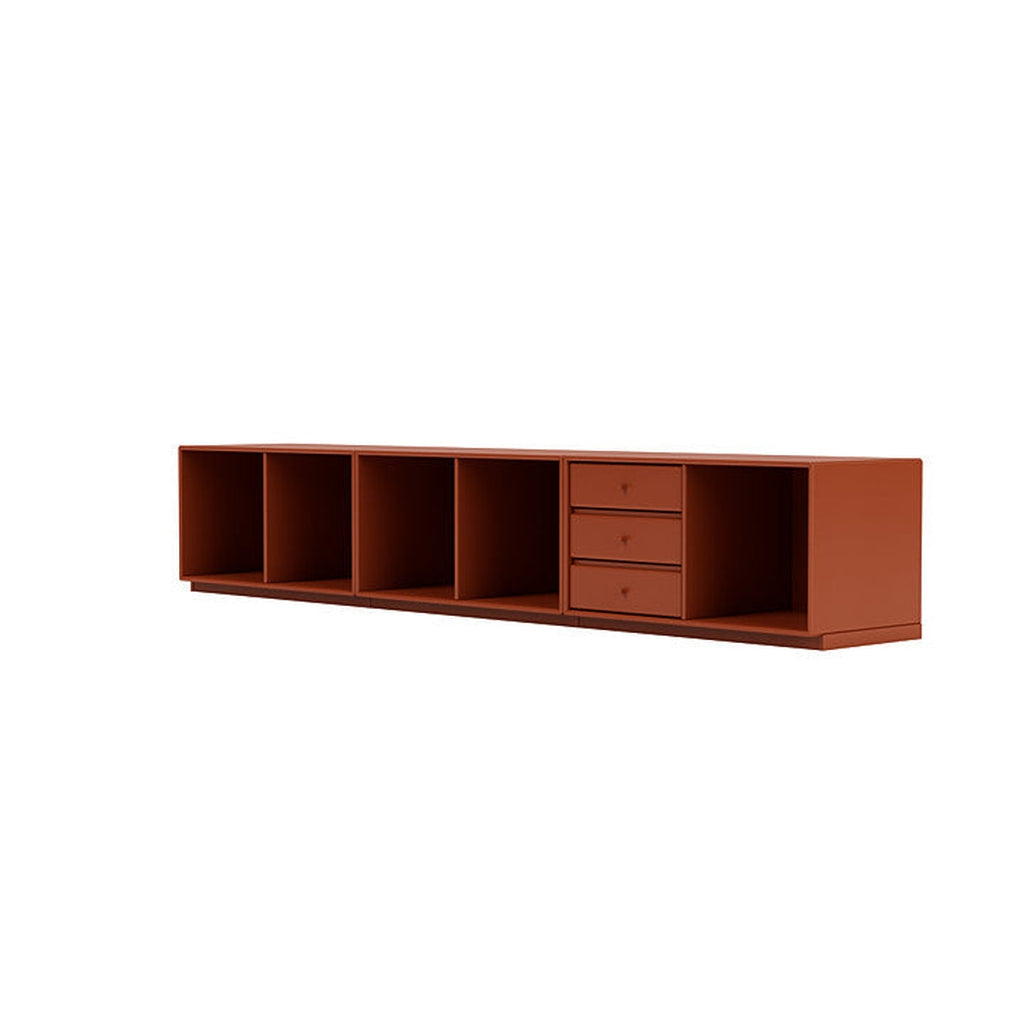 Montana Rest Bench med 3 cm sokkel, Hokkaido Brown