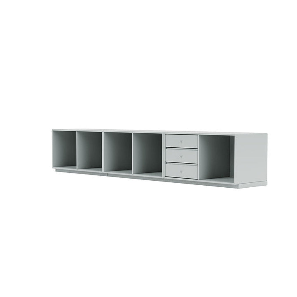 Panca a riposo del Montana con plinto da 3 cm, grigio Oyster