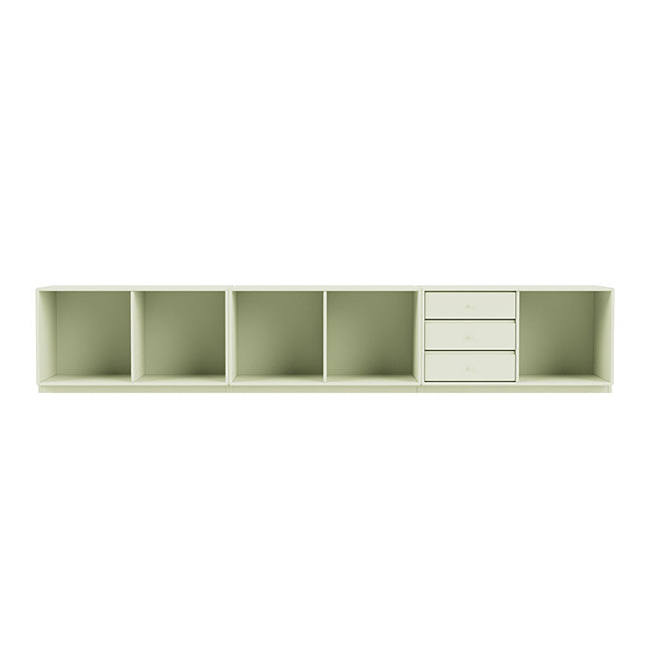 Montana Rest Bench med 3 cm sokkel, Pomelo Green