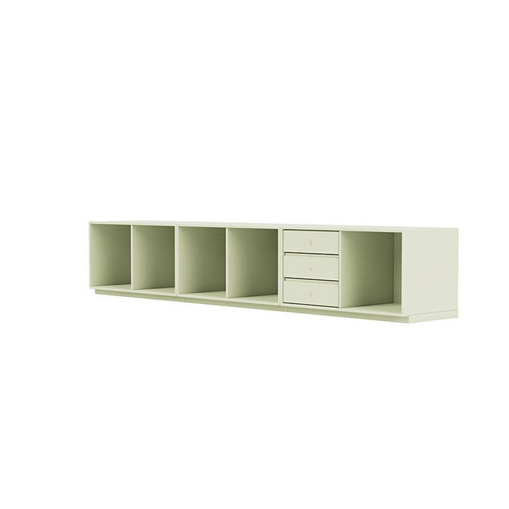 Montana Rest Bench med 3 cm sokkel, Pomelo Green