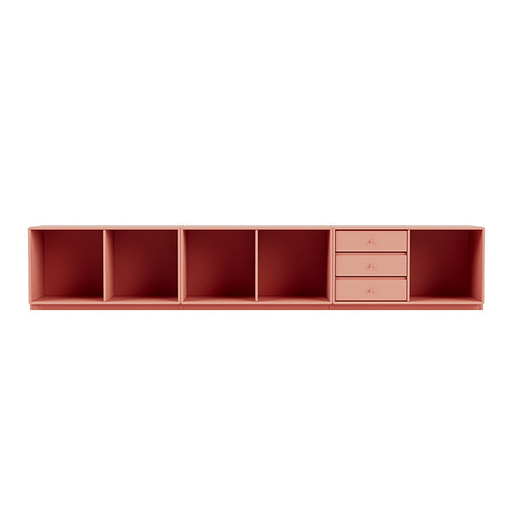 Montana Rest Banc avec du socle de 3 cm, Rhubarbe rouge