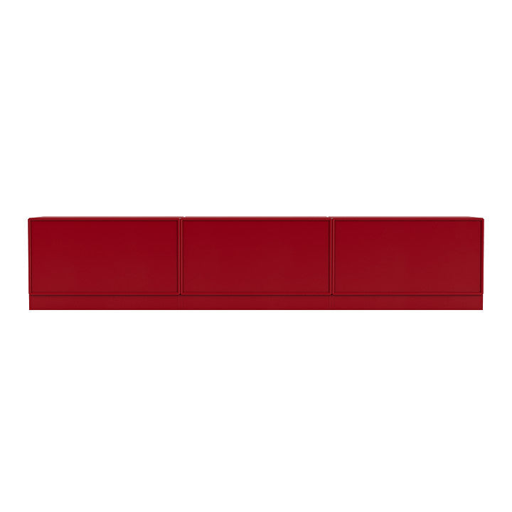 Montana Rest Banc avec du socle de 7 cm, rouge de betterave