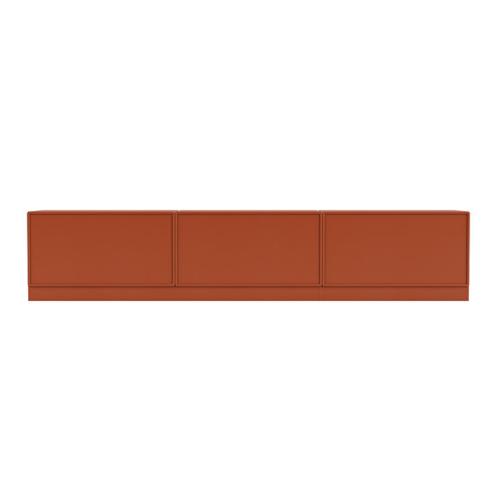 Montana Rest Bench med 7 cm sokkel, Hokkaido Brown