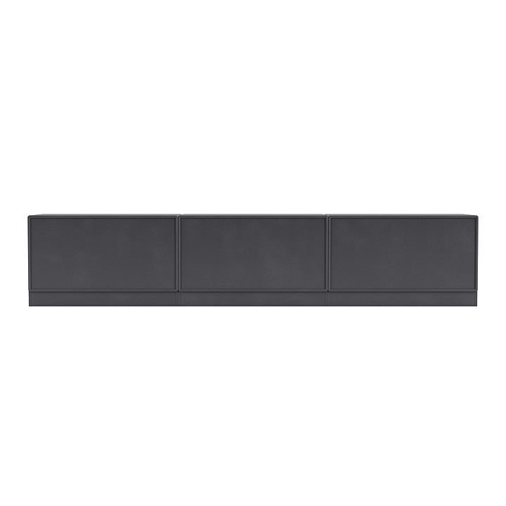 Montana REST -Bank mit 7 cm Sozial, Carbonschwarz