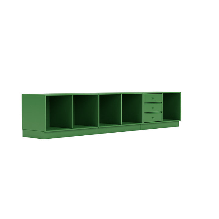 Montana Rest Bench con 7 cm Plinth, Parsley Green