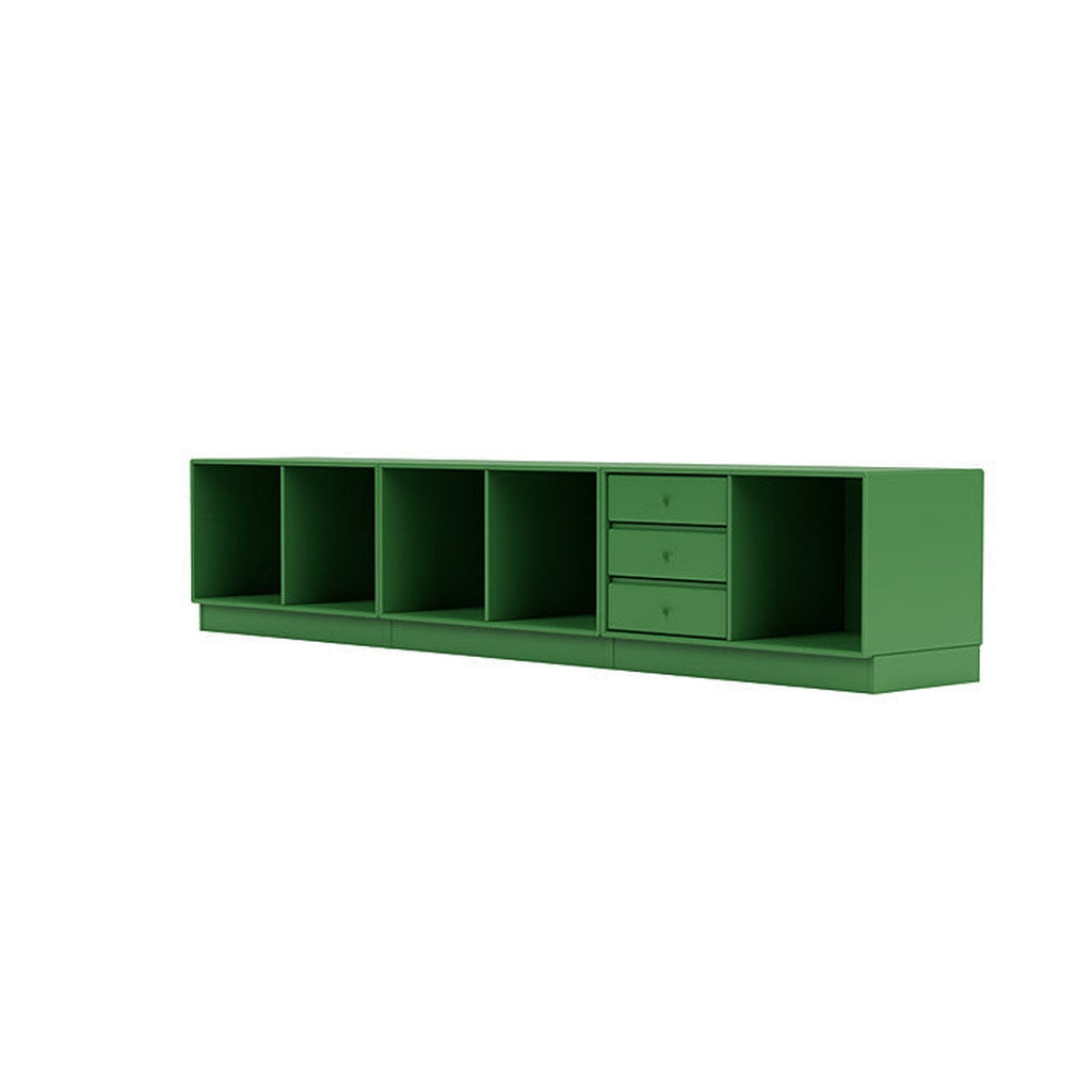 Montana Rest Bench con 7 cm Plinth, Parsley Green