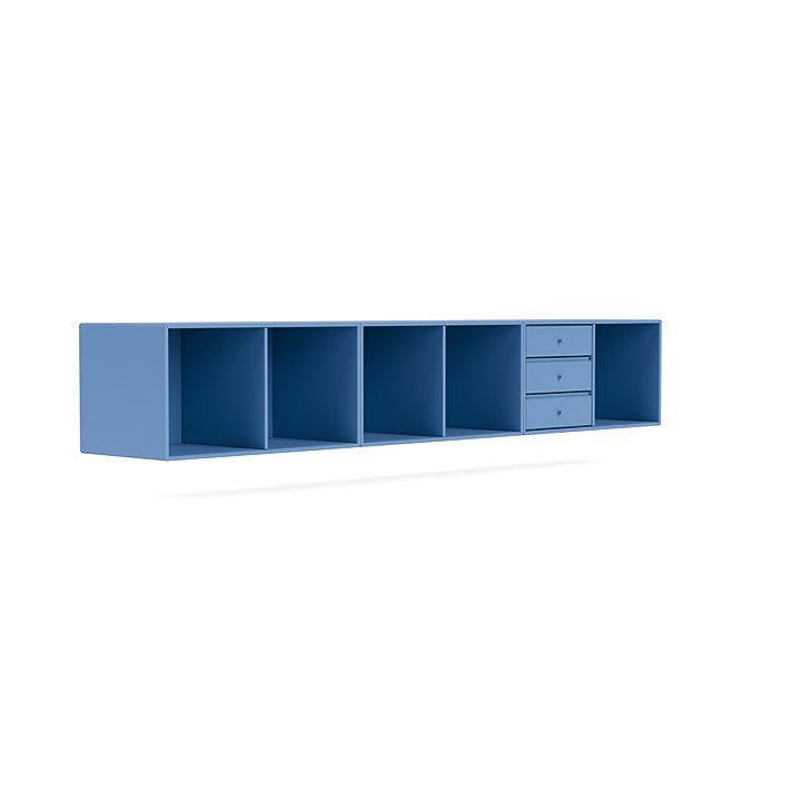 Montana Rest Bench med suspensjonsskinne, Azure Blue