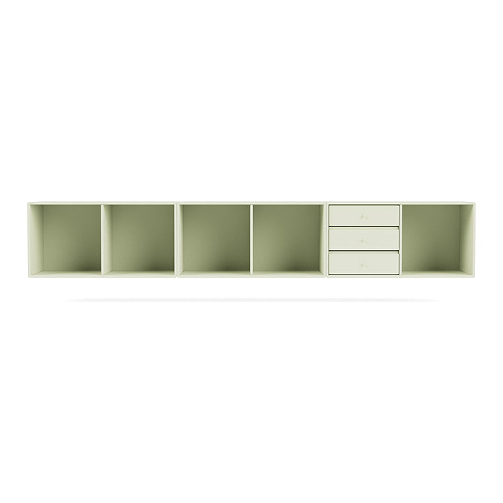 Montana Rest Bench con raccordo in sospensione, Pomelo Green