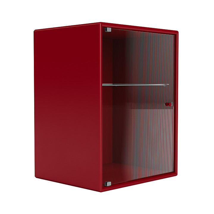 Montana Ripple Bathroom Cabinet, Beetroot Red