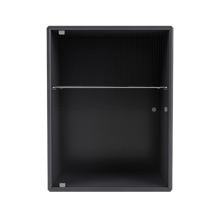 Armoire de salle de bain Montana Ripple, noir de carbone