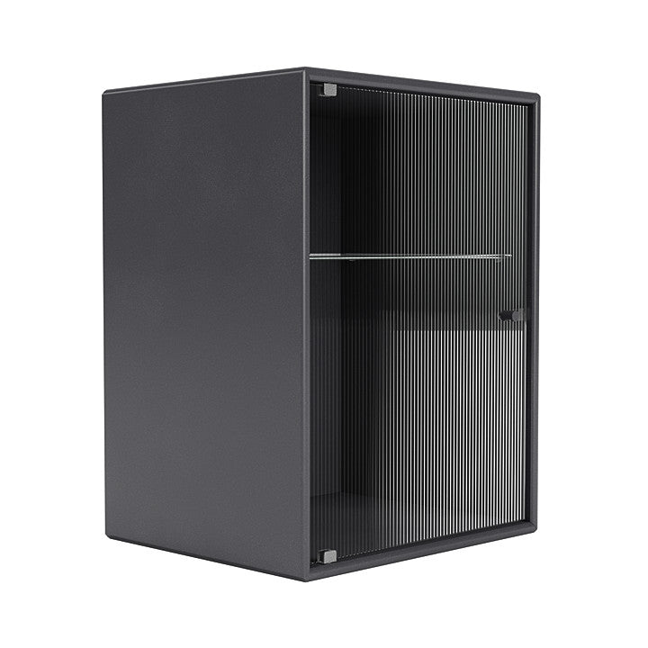 Armoire de salle de bain Montana Ripple, noir de carbone