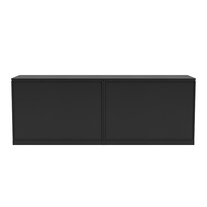 Montana Save Lowboard avec socle de 3 cm, noir