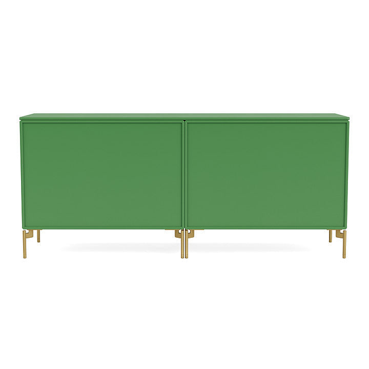 Montana Save Lowboard With Legs, Parsley/Brass