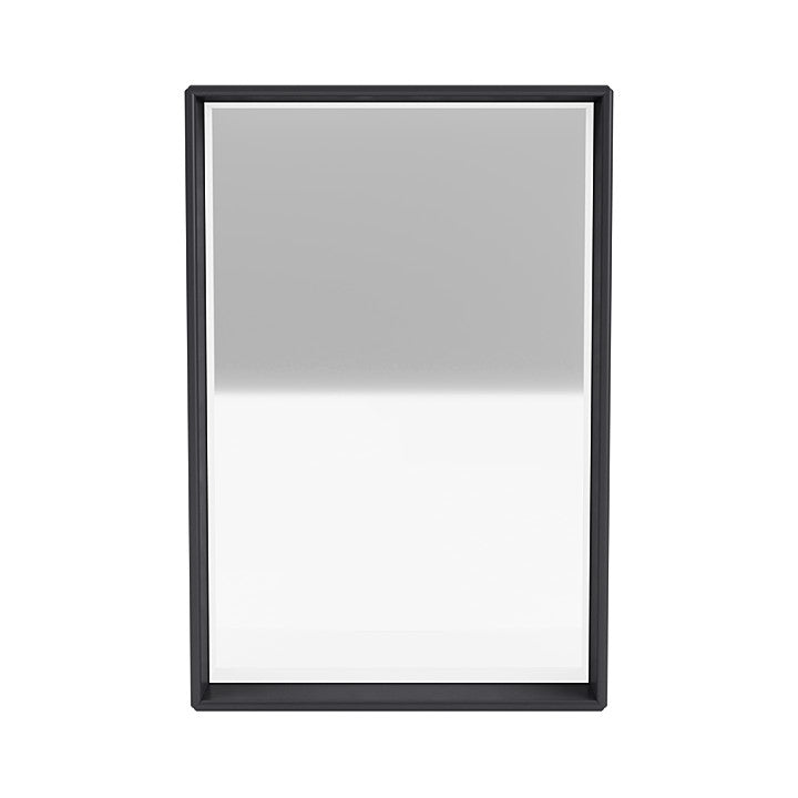 Montana Shelfie Mirror med hylleramme, Anthracite