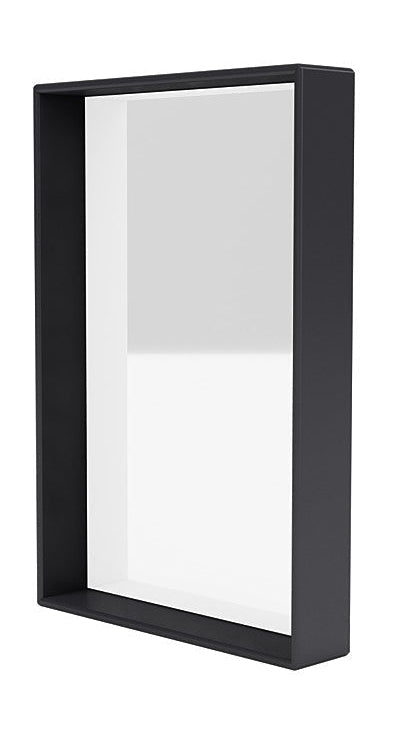 Montana Shelfie Mirror met plankframe, antraciet