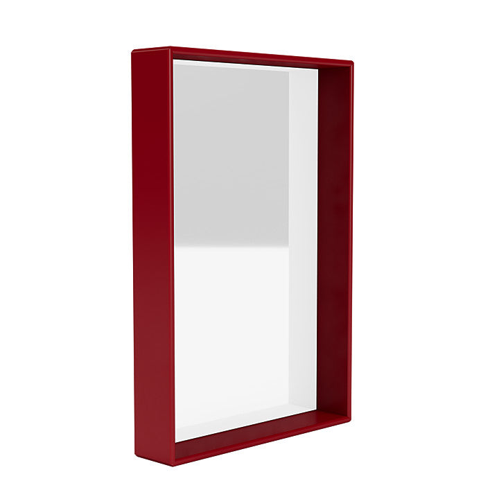 Montana Shelfie Mirror con marco de estante, remolacha roja