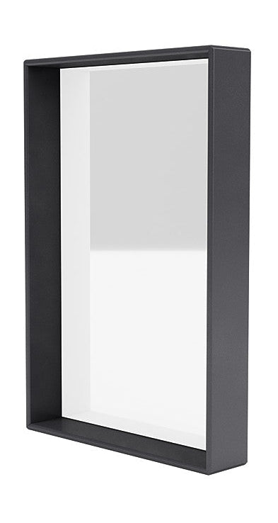 Montana Shelfie Mirror con marco de estante, negro de carbono
