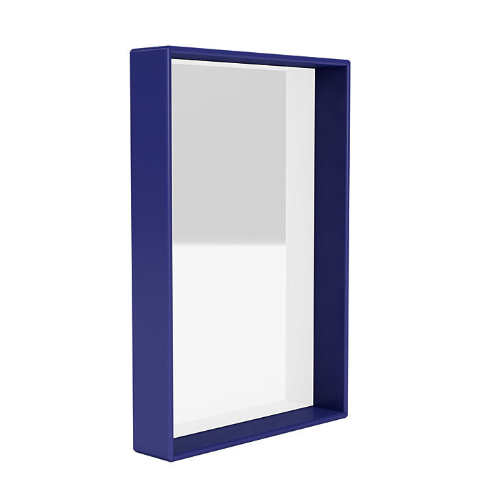 Montana Shelfie Specchio con cornice di scaffali, Monarch Blue