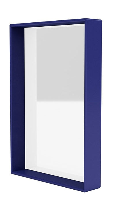 Montana Shelfie Specchio con cornice di scaffali, Monarch Blue