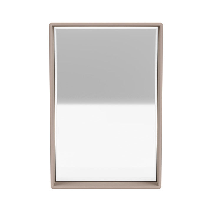 Montana Shelfie Mirror met plankframe, champignonbruin