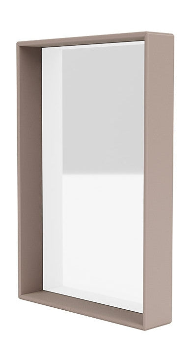 Montana Shelfie Mirror met plankframe, champignonbruin