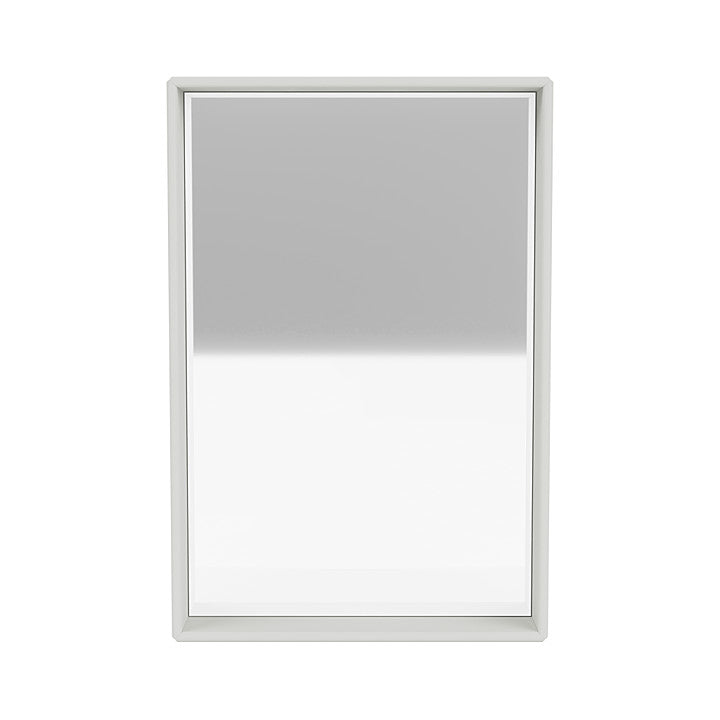 Montana Shelfie Mirror met plankframe, Nordic White