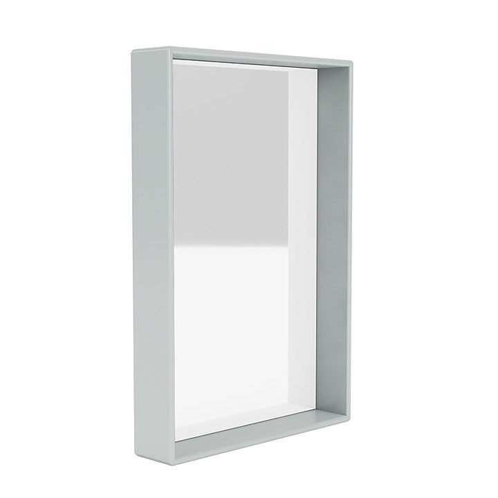 Montana Shelfie Specchio con cornice di scaffali, grigio ostrica