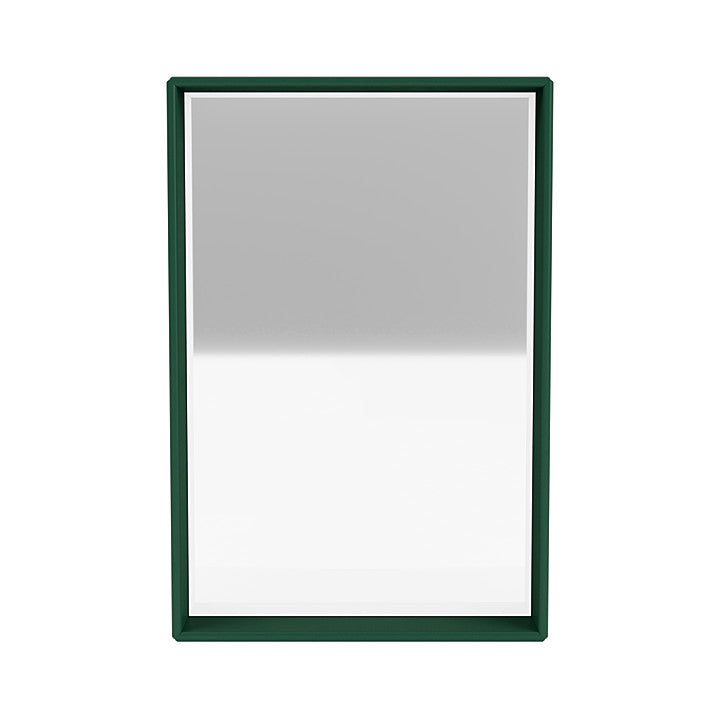 Montana Shelfie Mirror met plankframe, Pine Green