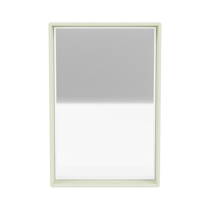 Montana Shelfie Mirror With Shelf Frame, Pomelo Green