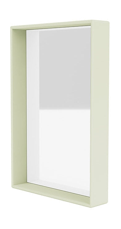 Montana Shelfie Specchio con cornice di scaffali, Green Pomelo