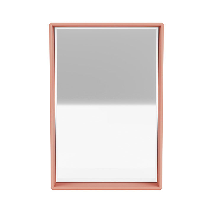 Montana Shelfie Mirror met plankframe, Rabarb Red