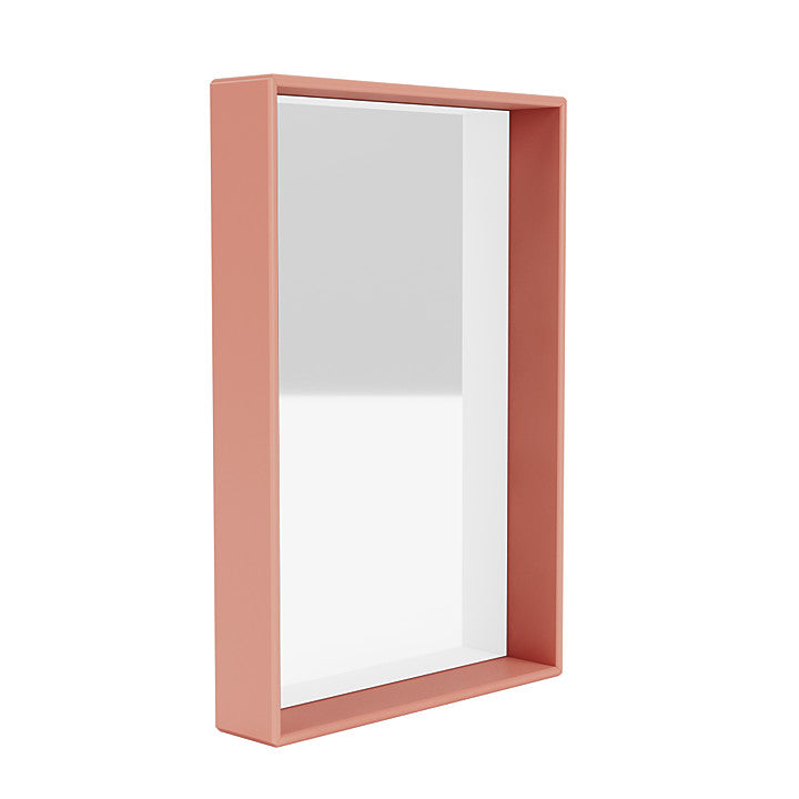 Montana Shelfie Mirror met plankframe, Rabarb Red