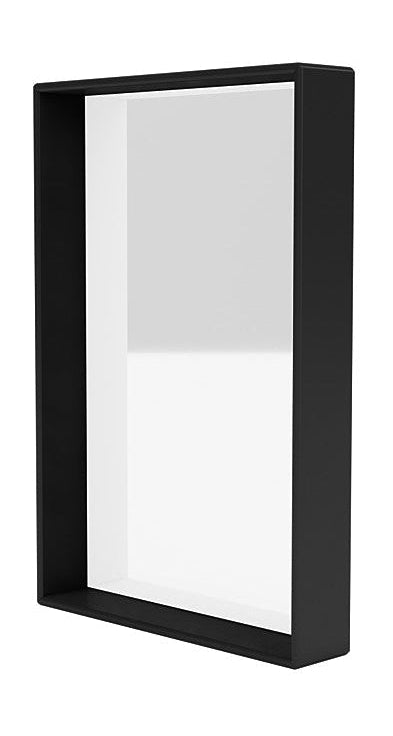 Montana Shelfie Mirror met plankframe, zwart