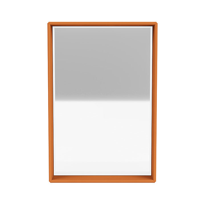 Montana Shelfie Mirror met plankframe, kurkuma geel