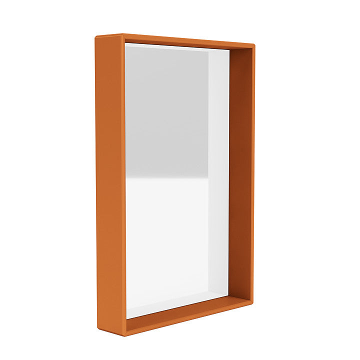 Montana Shelfie Mirror met plankframe, kurkuma geel