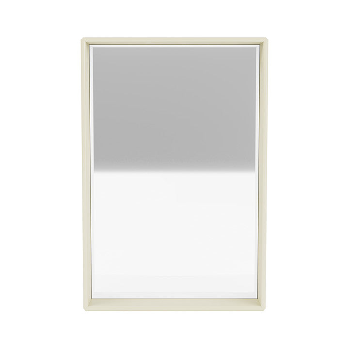 Montana Shelfie Mirror With Shelf Frame, Vanilla White