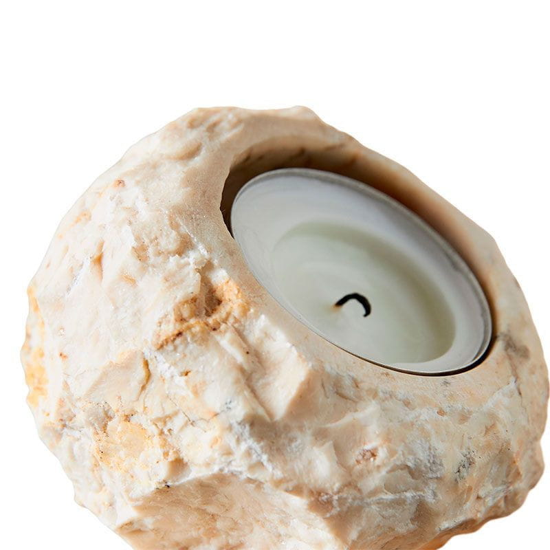 Muubs Batu Tealight Holder, Cream