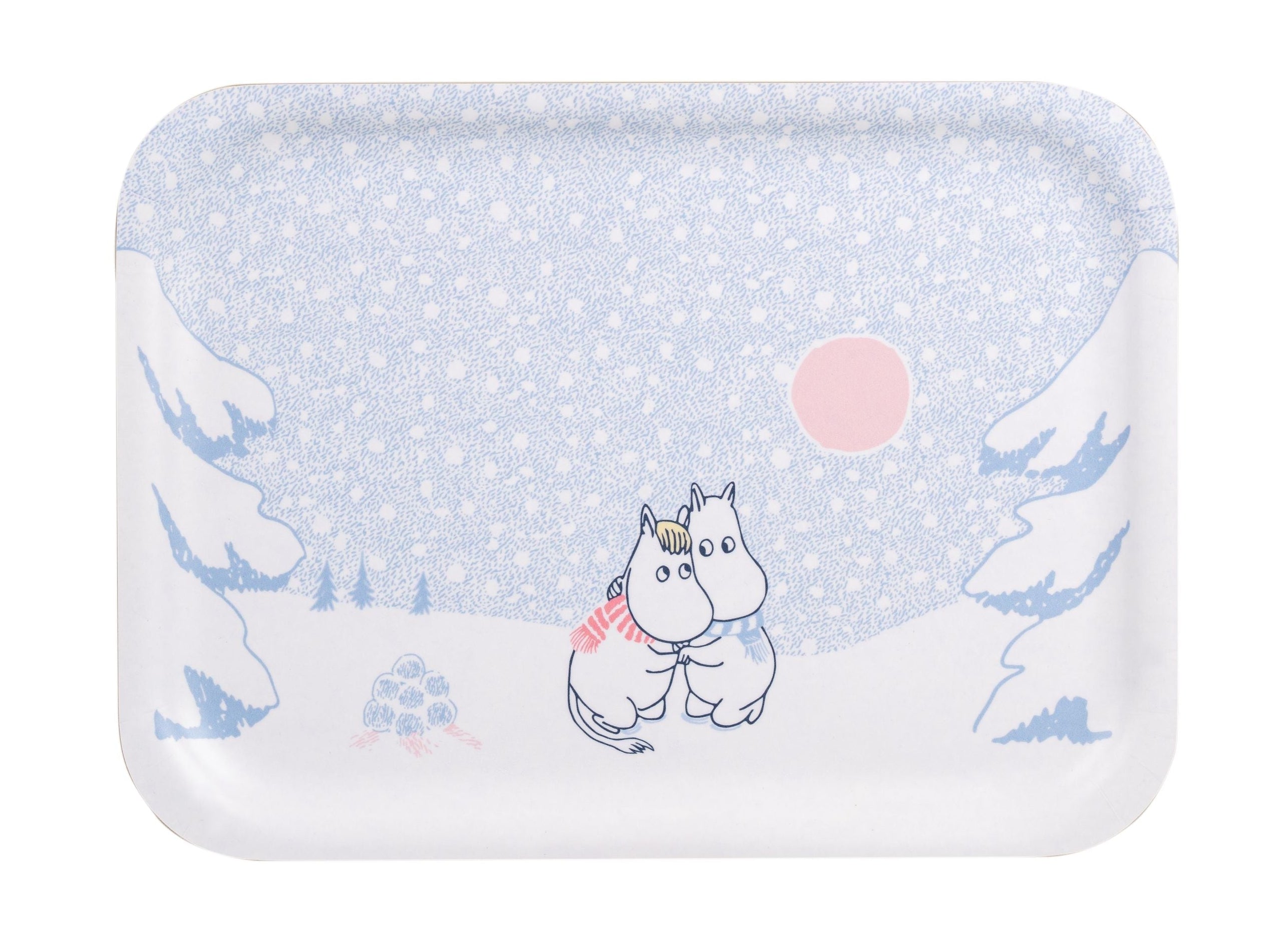 Muurla Moomin Tray La det snø