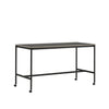 Muuto Base High Table M. Rolls 190x85x105 cm, linoleum nero/compensato nero