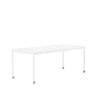 Muuto Base High Table M. Rolls 190x85x105 cm, wit laminaat/wit frame
