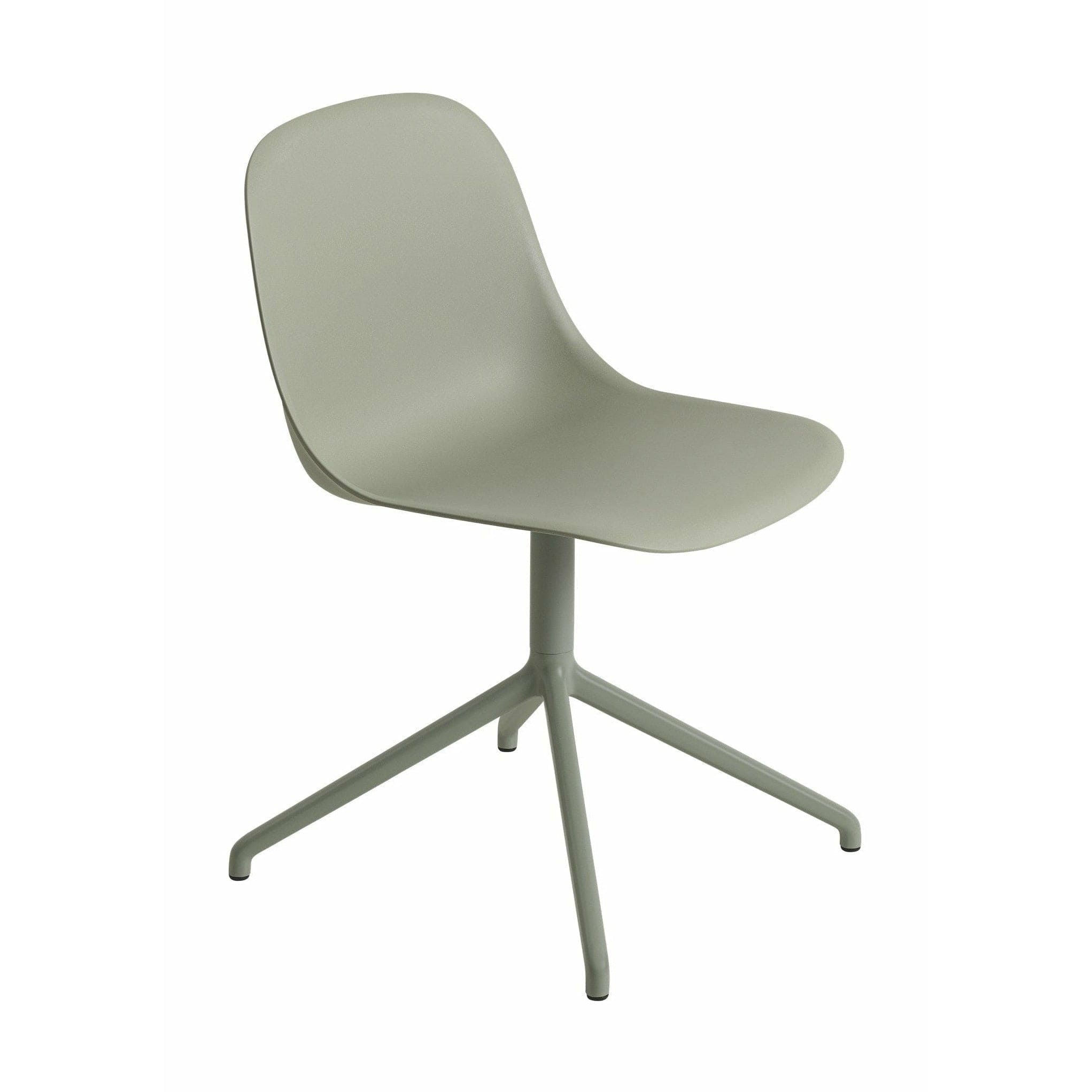 Muuto Fiber Side Chair Made Of Recycled Plastic Swivel, Grün/Green