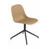 Muuto Fiber Side Chair Made Of Recycled Plastic Swivel, Ocker/Schwarz