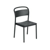 Muuto Lineaarinen teräspuolen tuoli, musta