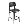 Muuto Chaise de bar loft, h 65 cm, noir