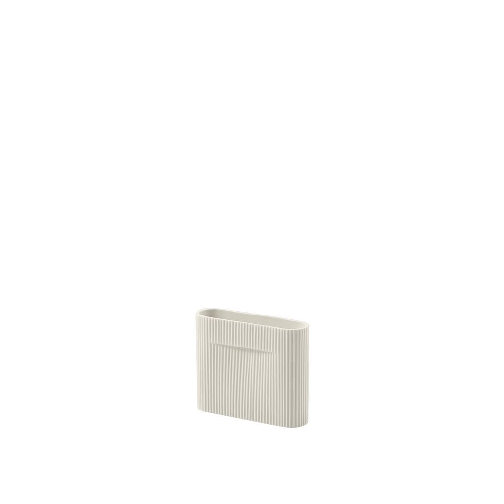 Muuto Ridge Jarrón H 16,5 cm, Off White